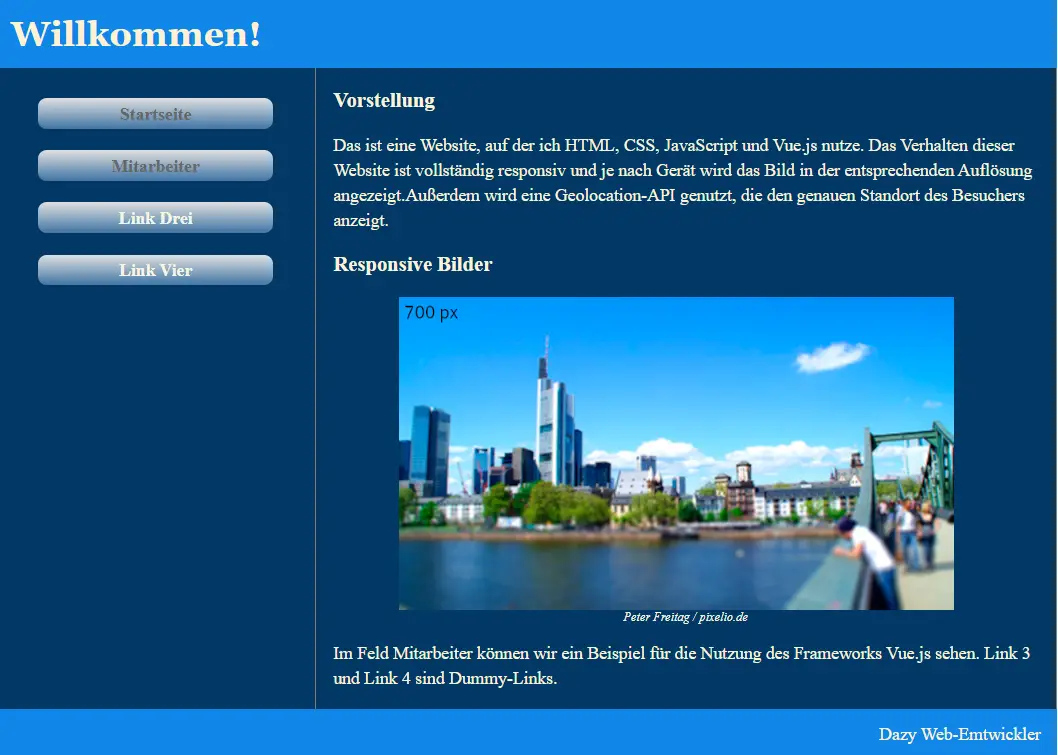 Screenshot_von_DynamicData. Frontend Webentwicklung Projekte